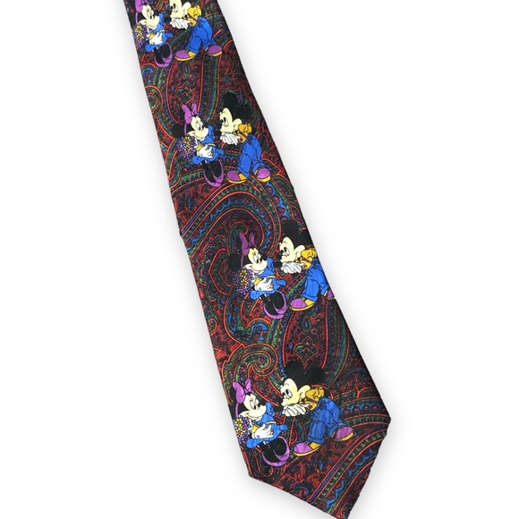 Disney Mickey Mouse Vintage Paisley Tie - Picture 2 of 8
